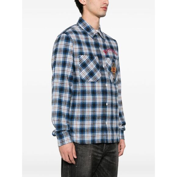 Icecream Men Checked Cotton Shirt
